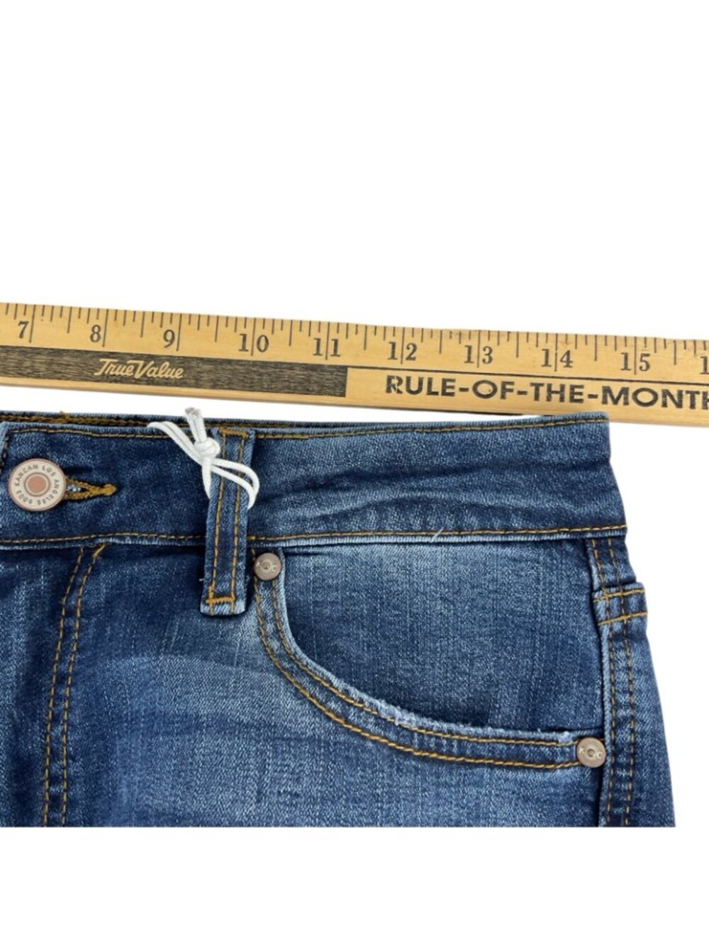 KanCan Jeans Womens Sz 6 Dark Indigo Mid Rise Bootcut Stretch Denim Nwt $80 - Picture 7 of 10